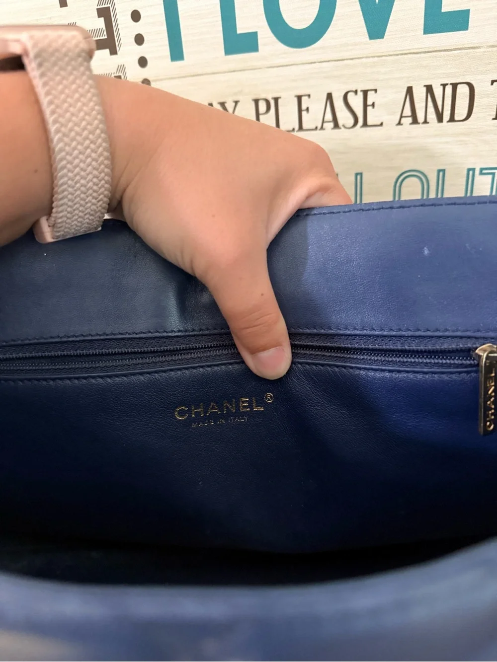 Navy Blue CHANEL Misia Camera Flap Lambskin Leather Quilted Shoulder Bag - Picture 8 of 14